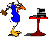 rage against the machine - donald duck smashes computer
